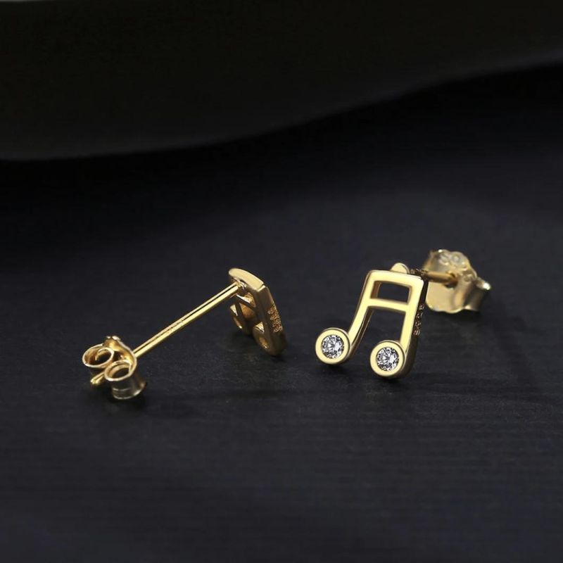 Fashionable Cross-Border Music Tone Female Ear Studs