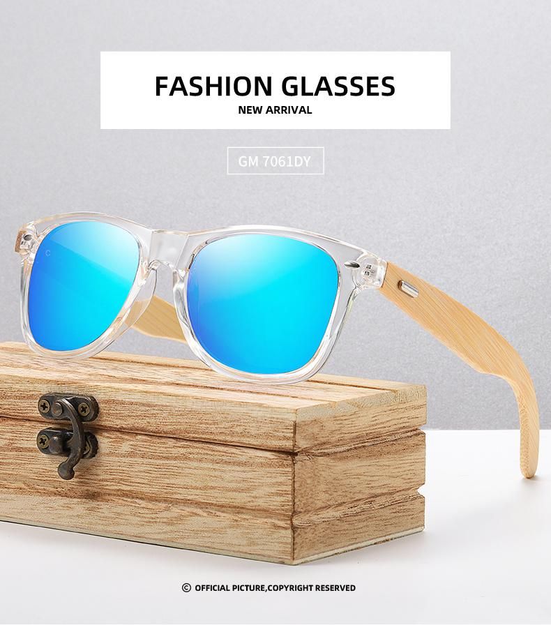 Superhot Eyewear Baboo Frame Fashion 2021 Baboo Frame Men Women Polarized Small Rectangle Lenses Sunglasses