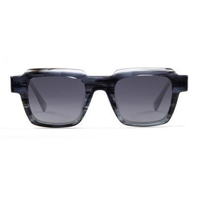 New Arriving Outdoor Square Customized Logo Sun Glasses Polarized Acetate Sunglasses for Unisex