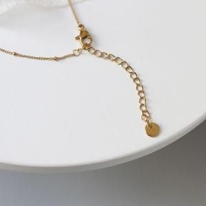 18K Gold Plated Stainless Steel Knot Jewelry Bow Bowknot Necklace