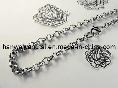 2013 New Design Stainless Steel Chain Necklace. 4mm Rolo Chain