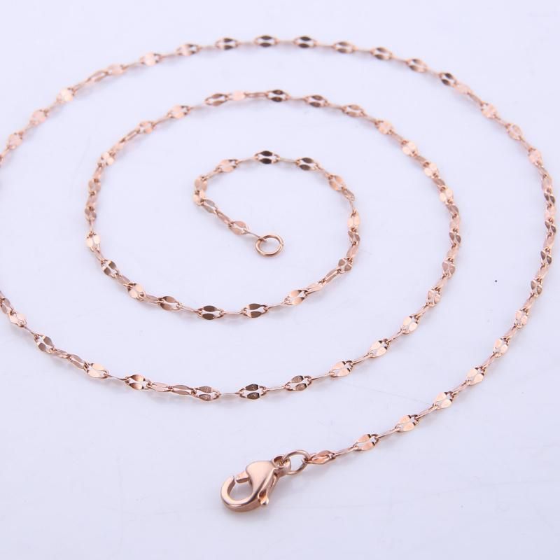 Custom Stainless Steel Jewelry Lip Chain Layering Necklace/Chain Accessories for Fashion Jewelry Making