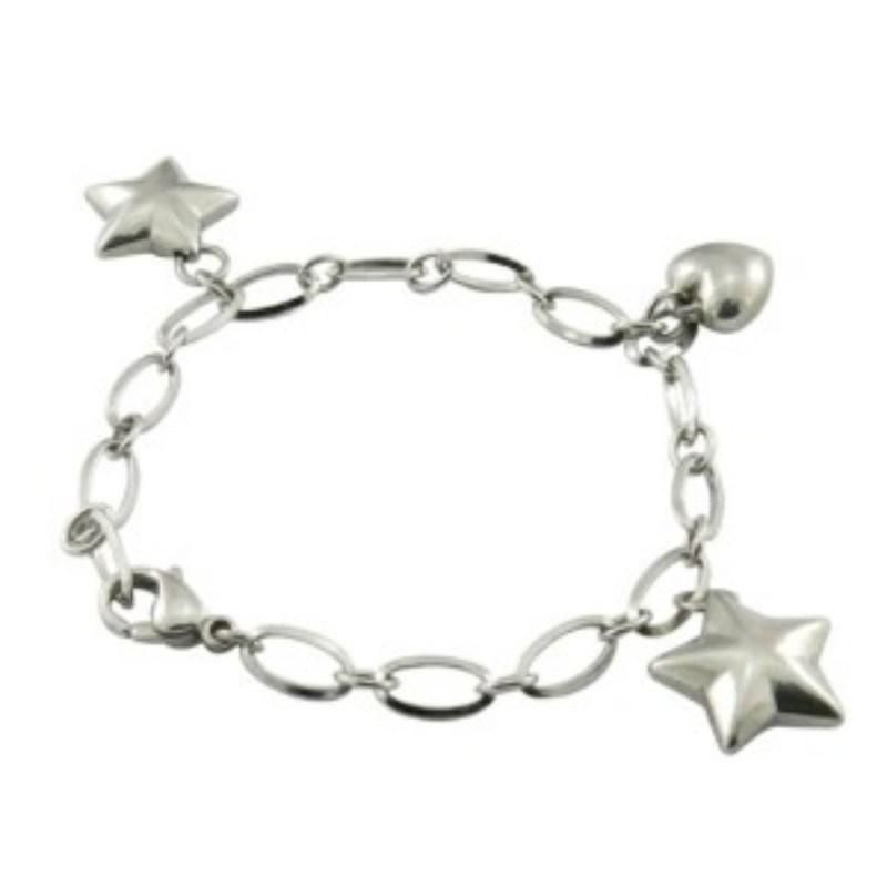 Silver Heart Lady Bracelet