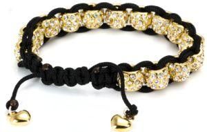 Gold Star Silver Charm Bead Bracelet (VE21)