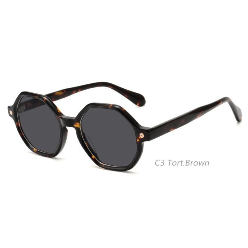 2022 Trendy Acetate Sunglasses UV Protection Shenzhen Supplier Sunglasses