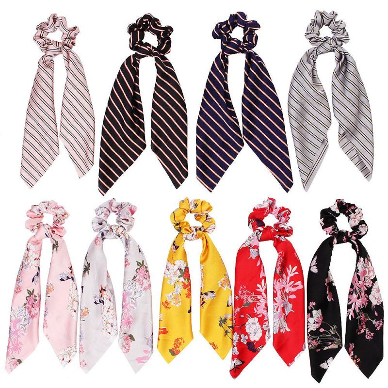 Best Selling Flower Pattern Headband Hair Scarf Scrunchies for Wholesale