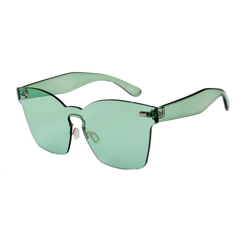 2018 Hot Selling Fashion One Piece Colored Lens Sunglasses