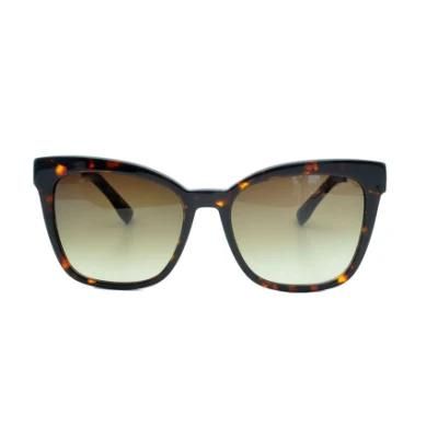 2017 Cat Eye Polarized Acetate Sunglasses with Metal Temple