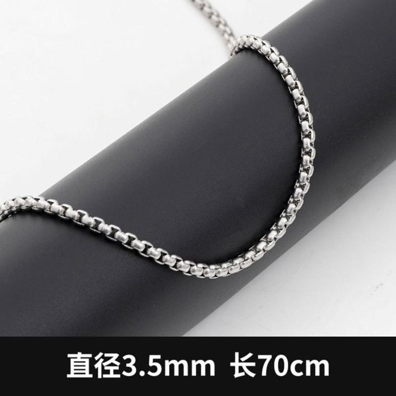 Stainless Steel Vacuum Color Preservation Vacuum Plating 18K Gold Square Pearl Necklace, Environmental Protection and Colorless Ssnl2811