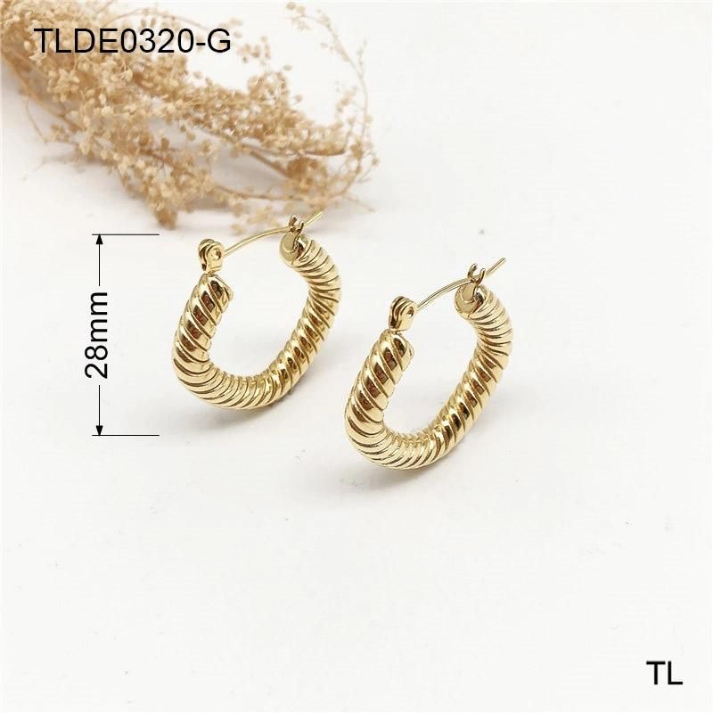 Manufacturer Custom Jewelry Twist Hoop Earrings Gold, Earrings Design, Handmade Earrings