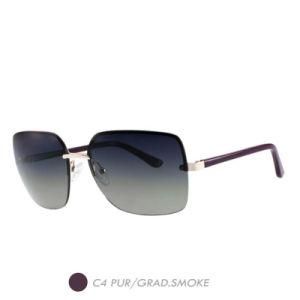 Metal&Nylon Polarized Sunglasses, Half Rim Sun Glass 4