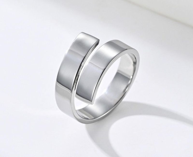 Fashion Accessories Lightning Ring Stainless Steel Open Ring Personalized Titanium Steel Jewelry Customization SSR2456