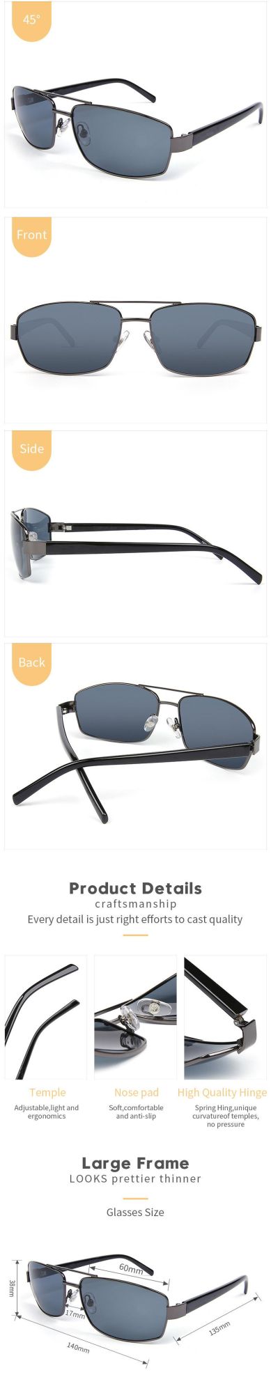 Hot Sell Trendy Metal Frames Sun Glasses Mens Newest Fashion Sunglasses