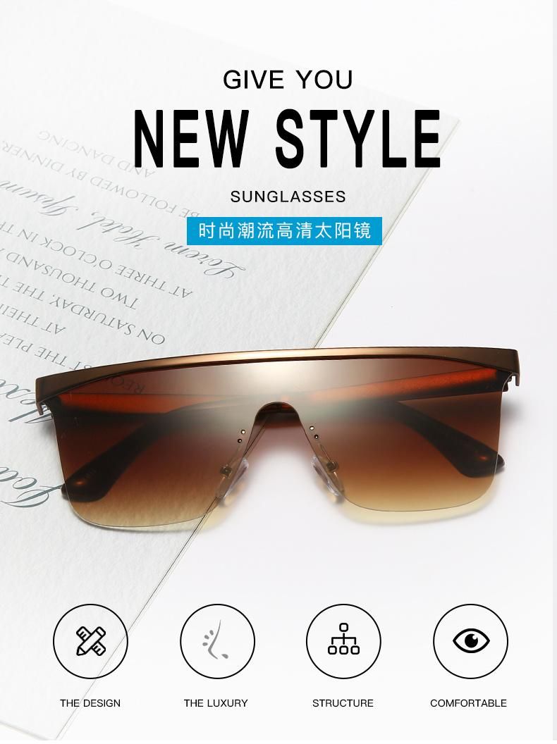 Fashion Cool Men Driving Glasses Goggle Summer Style Gradient Brown Sunglasses Vintage Pilot Sun Glasses