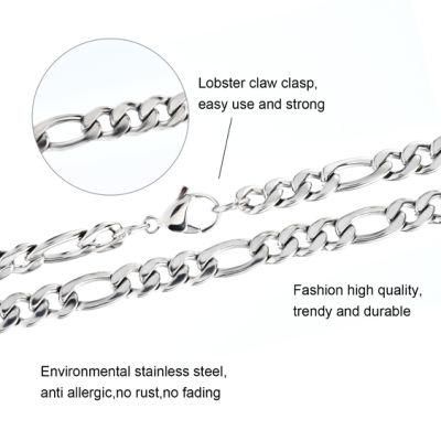 Fashion Jewellery Nk 3: 1 Stainless Steel Chain Bracelet Anklet Necklace