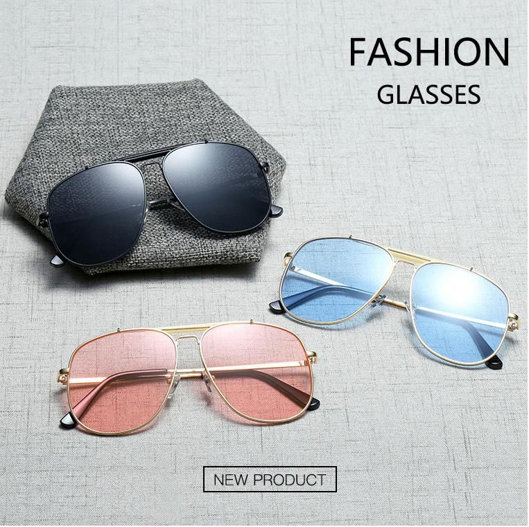 Fashion Candy Colors Toad Mirror Mental Frame Sunglasses