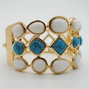 The News 18k Gold Plated Fashion Design Alloy Bangles (BA00245B1W0003)