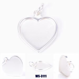 Heart Shape Zinc Alloy Pendant for Lady Bags