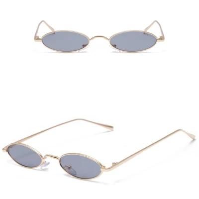 Small Lens Stylish Metal Material Fashion Sunglasses Ready Goods