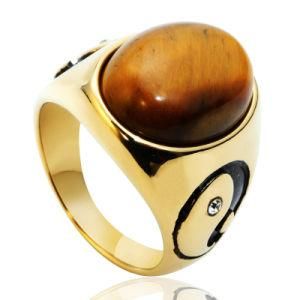 Silver Ruby Ring Gemstone Stone Ring for Men Tigers Eye Gold Tiger Eye Ring