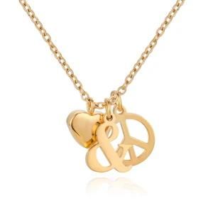 Fashion New Style Heart and Circle Accessories Charm Necklace