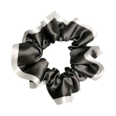 Silk Scrunchies with White Boder in New Style