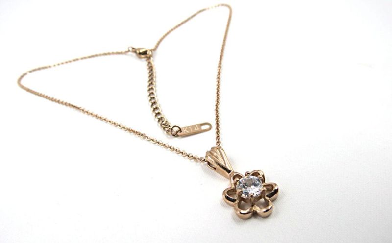 Jewellery Lotus Pendant with Gold Plated