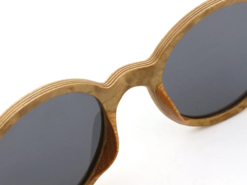 Ready to Ship 2020 Classic Round Tree Tumor Wooden Sunglasses
