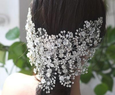 Wedding Bridal Luxury Big Hair Comb Headband Tiara Hair Vines Headpiece