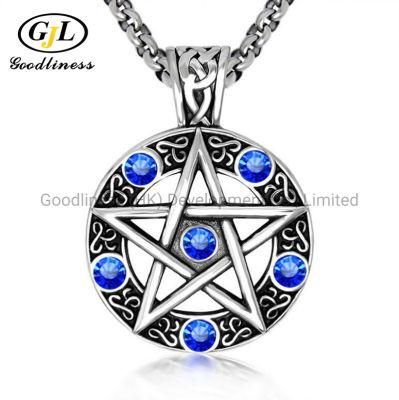 Pentagram Pentacle Five-Pointed Star Pendant Necklace Jewelry