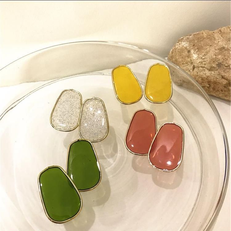 Fashion Irregular Colorful Geometric Earrings Jewelry