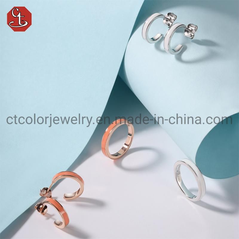 Wholesale Jewelry 925 Sterling Silver Fashion Enamel Ring