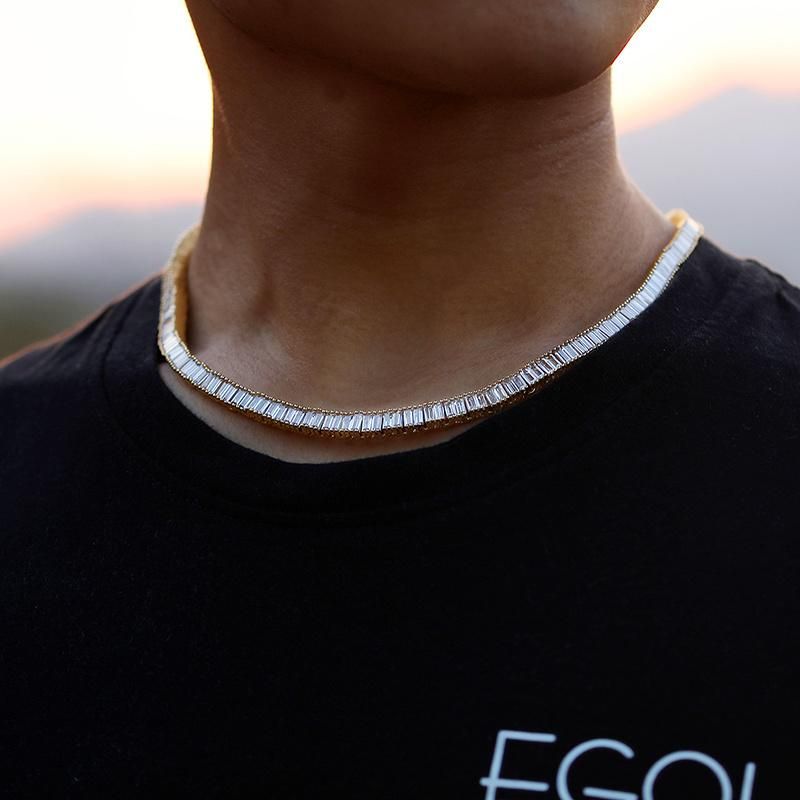 European and American Rectangle Copper Jewellery Necklace