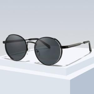New Luxury Metal Sunglasses Unisex Round Retro Sunglass