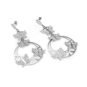 Stainless Steel Butterfly Earring Jewelry (TPSE148)