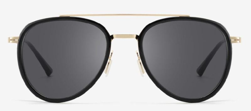 UV Protection Coating Polarized Lens Sunglasses for Men/Women; Vintage/Classic/Elegant Light Frame; HD Pilot Lenses; Golf/Driving/Fishing