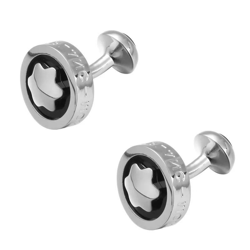 Simple Snowflake Shape Shiny Polishing Steel Cufflink for Party