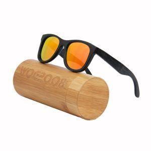 Vintage Black Handcraft Bamboo Frame Classic Wooden Sunglasses 100% UV Protection