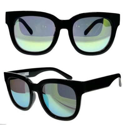 Wide Frame Plastic Fashion Sunglasses for Women