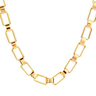 New Arrived Vogue Jewelry Romantic Simple Necklace for Lady Stainless Steel Gold Plated