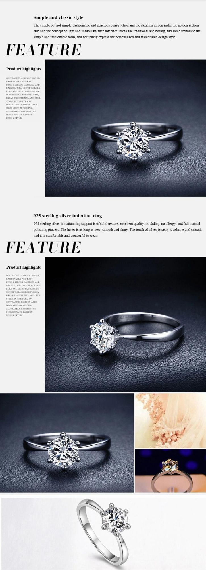 925 Sterling Silver Rings Jewelry Rings