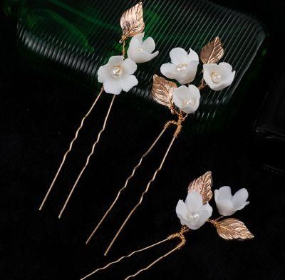 Rose Gold Elegant Hair Stick Hair Pin Hair Vines for Brides