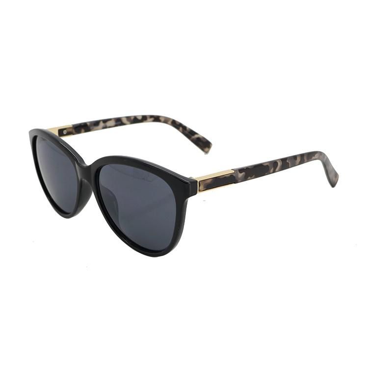 2020 Black Tortoise Metal Deco Fashion Sunglasses