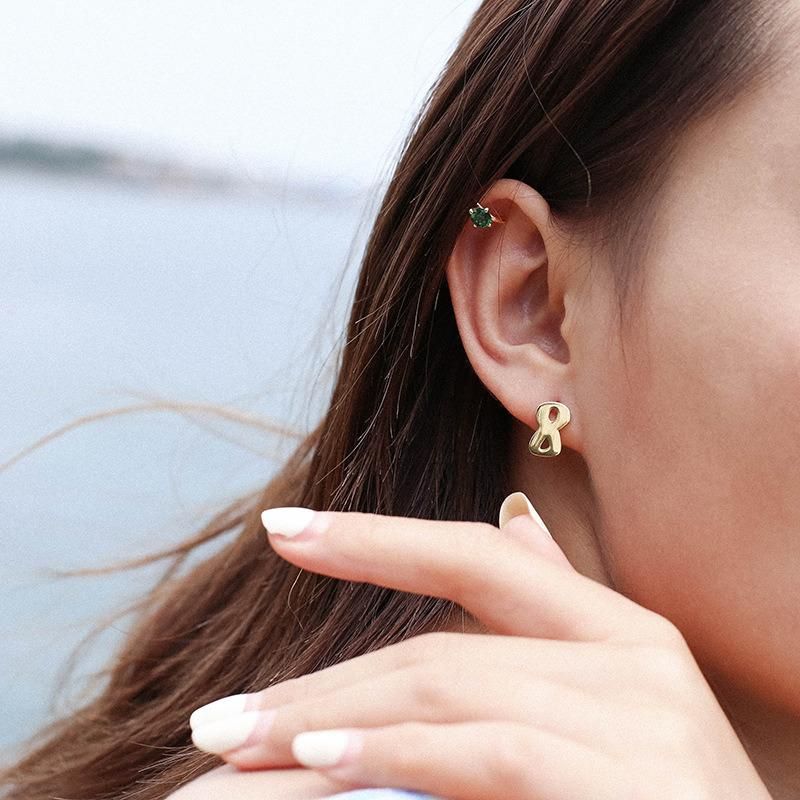 Fashion Minimalist Digital Pearl Creative Earrings Jewelry