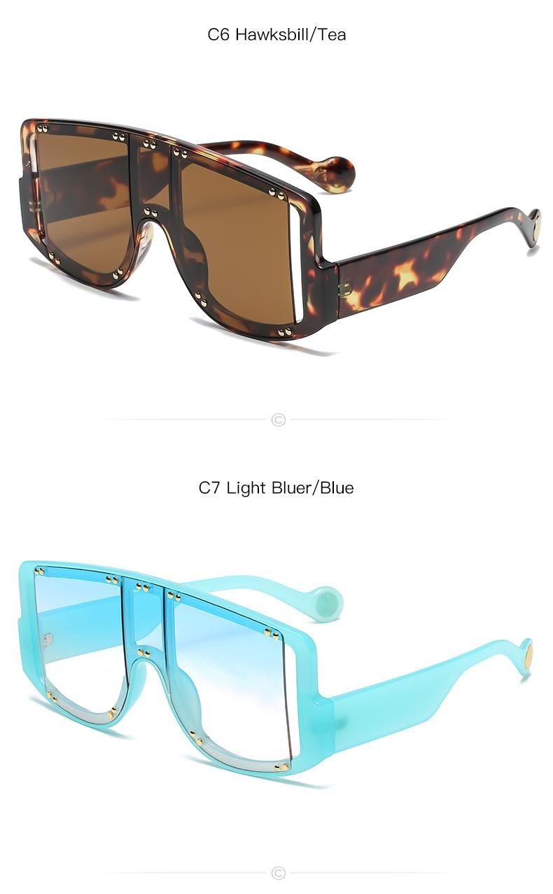 Three Hippos Sunglasses 2021 Ninteenth Super Big Vintage Shades Sun Glasses Unique Groovy Big Frame 80s Adult Big Frames