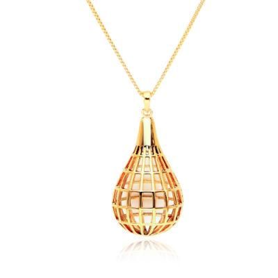 Hot Sale Gold Plated Fashion Jewellery Customize Copper/Stainless Steel Jewelry Simple Light Pendant Necklace