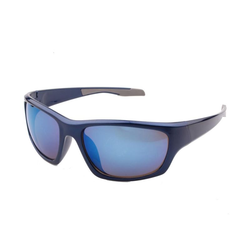 Large Square Shiny Sport Sunglasses Men