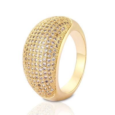 Fashion Women Silver Stainless Steel 18K Gold Plated Wedding Engagement Finger Rings Jewelry Design