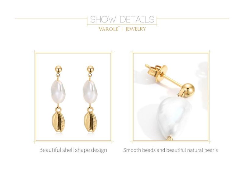 Daily Smooth Beads and Charming Natural Pearls Earrings