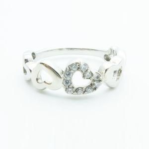 Fashion Stainless Steel Heart Wedding Rings Jewelry